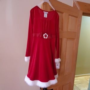 Bonnie jean Christmas dress girl new size 14